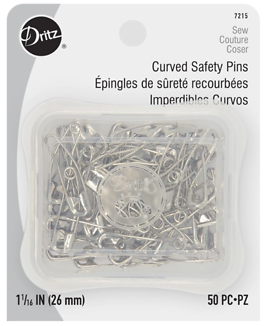 Dritz 309519 Curved Safety Pins Size 1-50-Pkg