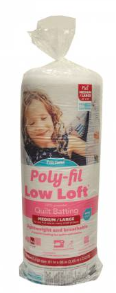 Low-loft Bonded Polyester Batting, Full Size 81 In. X 96 In.