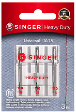 Singer 72070 Regular Point Machine Needles-Size 18 3-Pkg