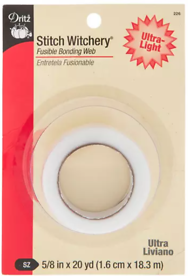 226 Ultra-light Stitch Witchery Fusible Bonding Web 5/8" X 20 Yards