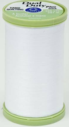 Dual Duty Plus Hand Quilting Thread 325 Yards - White Color