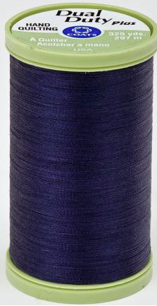 Dual Duty Plus Hand Quilting Thread 325 Yards In Navy Color