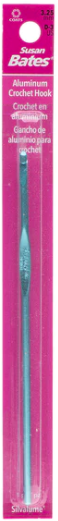 Silvalume Aluminum Crochet Hook 5.5-inch Size D 3 - Medium Blue