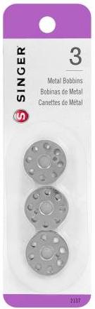 Singer Notions 2137 Metal Bobbins - 3 per Pack
