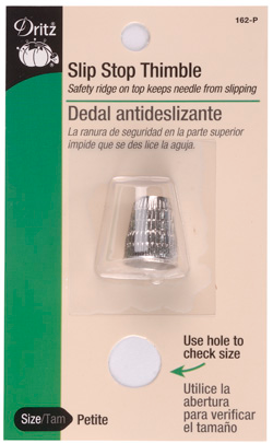 Slip Stop Thimble - Petite, Assorted Colors For Sewing And Crafting