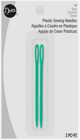 Dritz 47 Plastic Sewing Needles - Pack of 2
