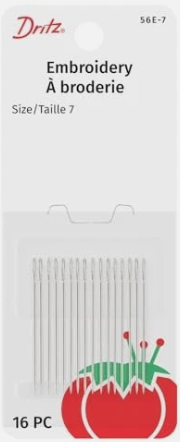 Embroidery Hand Needles Size 7 - 16 Pieces For Precision Stitching