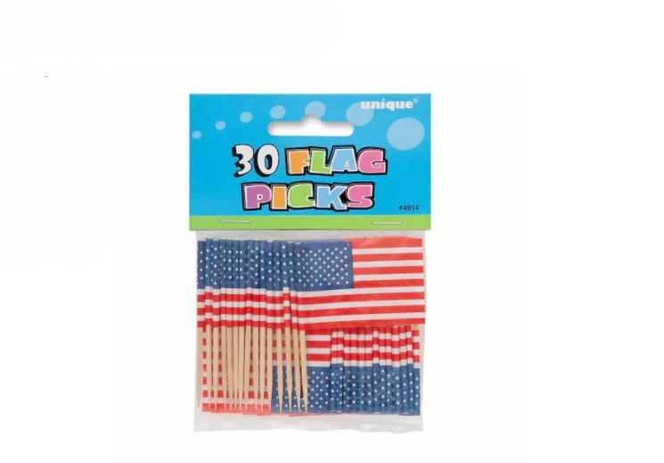 Flag Picks 2.5" 30/Pkg-American