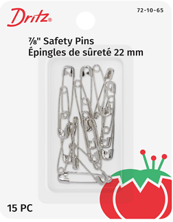 Nickel-plated Brass Safety Pins Size 0 - 15 Pieces