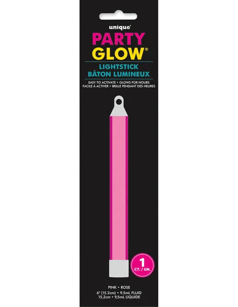 Pink Glow Stick 6in