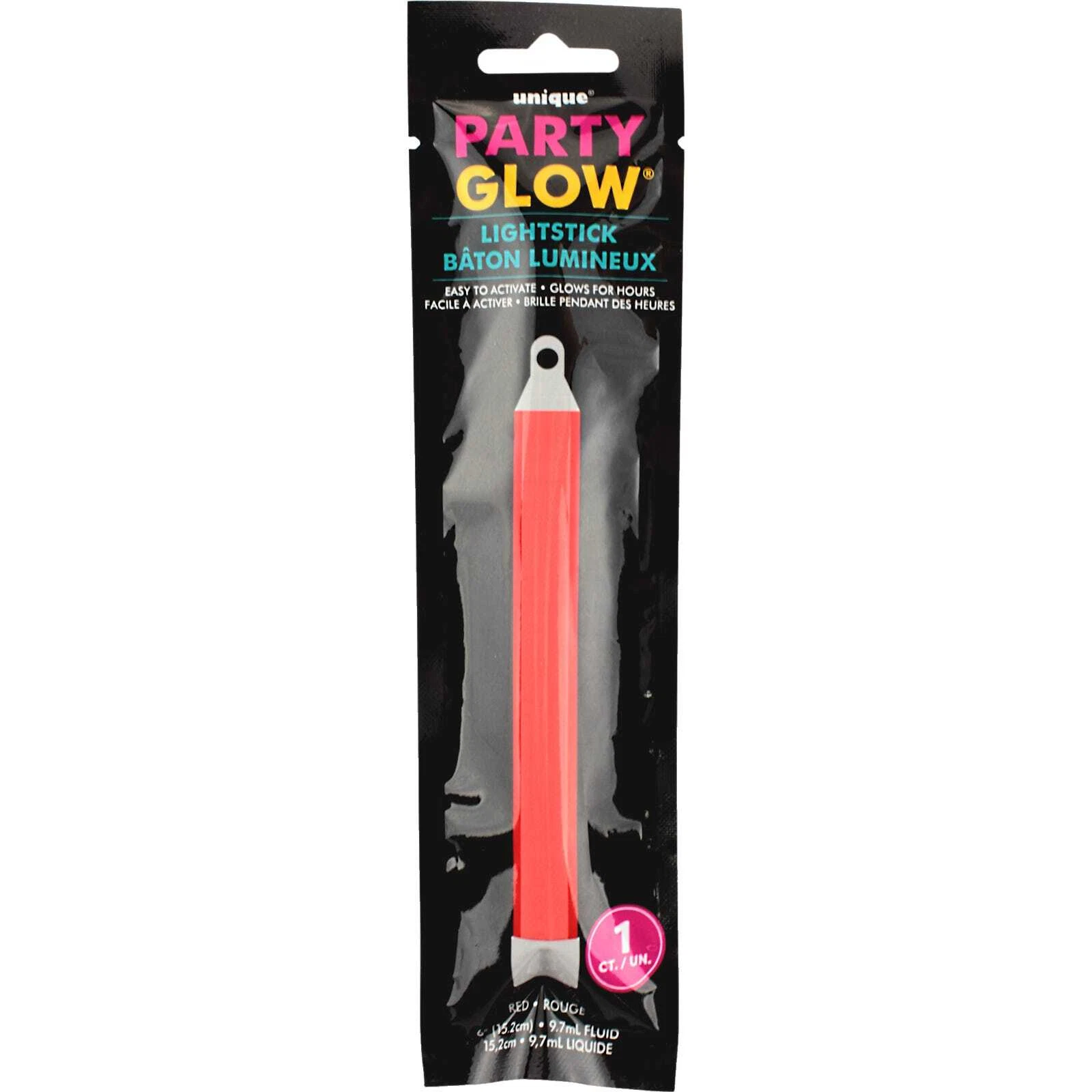 Red Glow Stick 6in