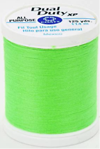Dual Duty Xp General Purpose Thread 125 Yards Neon Green