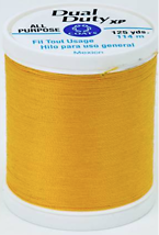 Coats Dual Duty Xp General Purpose Thread 125 Yards Bright Gold
