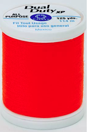Coats Dual Duty Xp General Purpose Thread 125 Yards In Neon Orange
