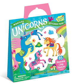 Magical Unicorns Reusable Sticker Tote For Creative Play
