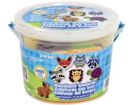 Perler 80-42923 Creatures Activity Bucket Kit - Woodland