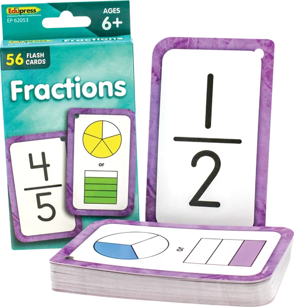 FLASH CARDS FRACTIONS