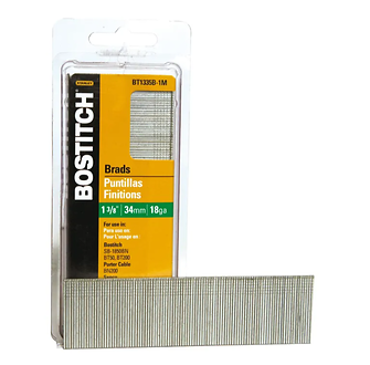 Bostitch 1-3/8" X 18 Ga. Straight Strip Coated Brad Nails 3000pk