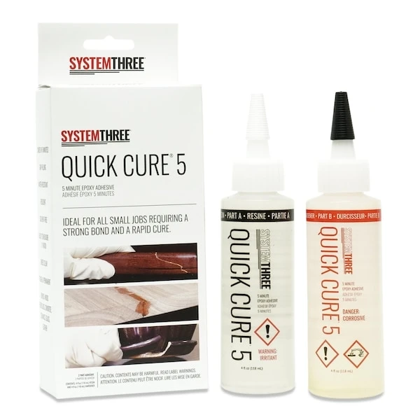 System Three 1000K10 Amber Quick Cure 5 Kit  0.5 pint Bottle