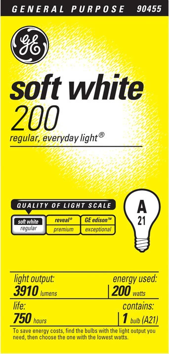 200W A21 Bulb Soft WHT 11585
