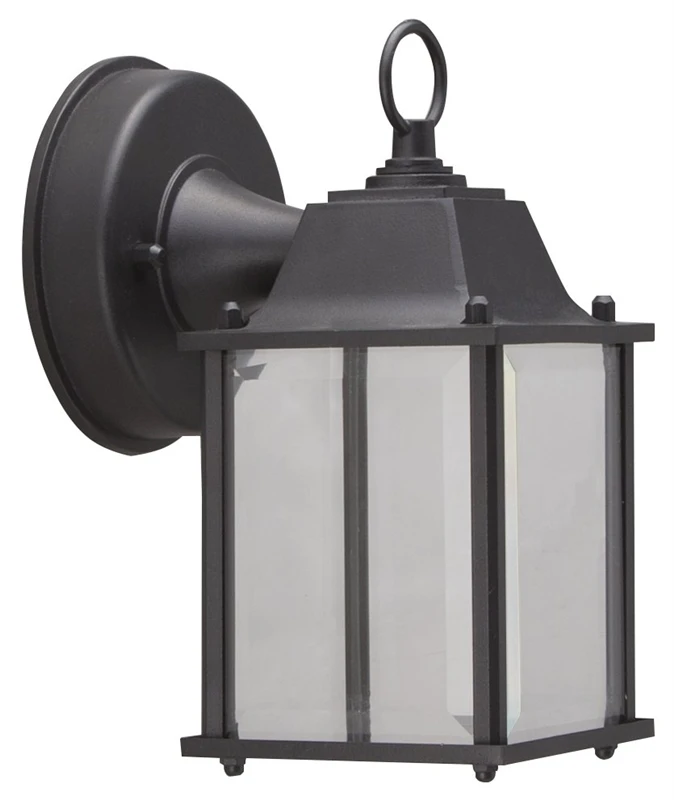 0038-wd-bk Outdoor Wall Lantern, Black, Led, 6.65 Watts