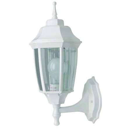 Brt-bpp1611-wh3l White Beveled Outdoor Wall Lantern Fixture