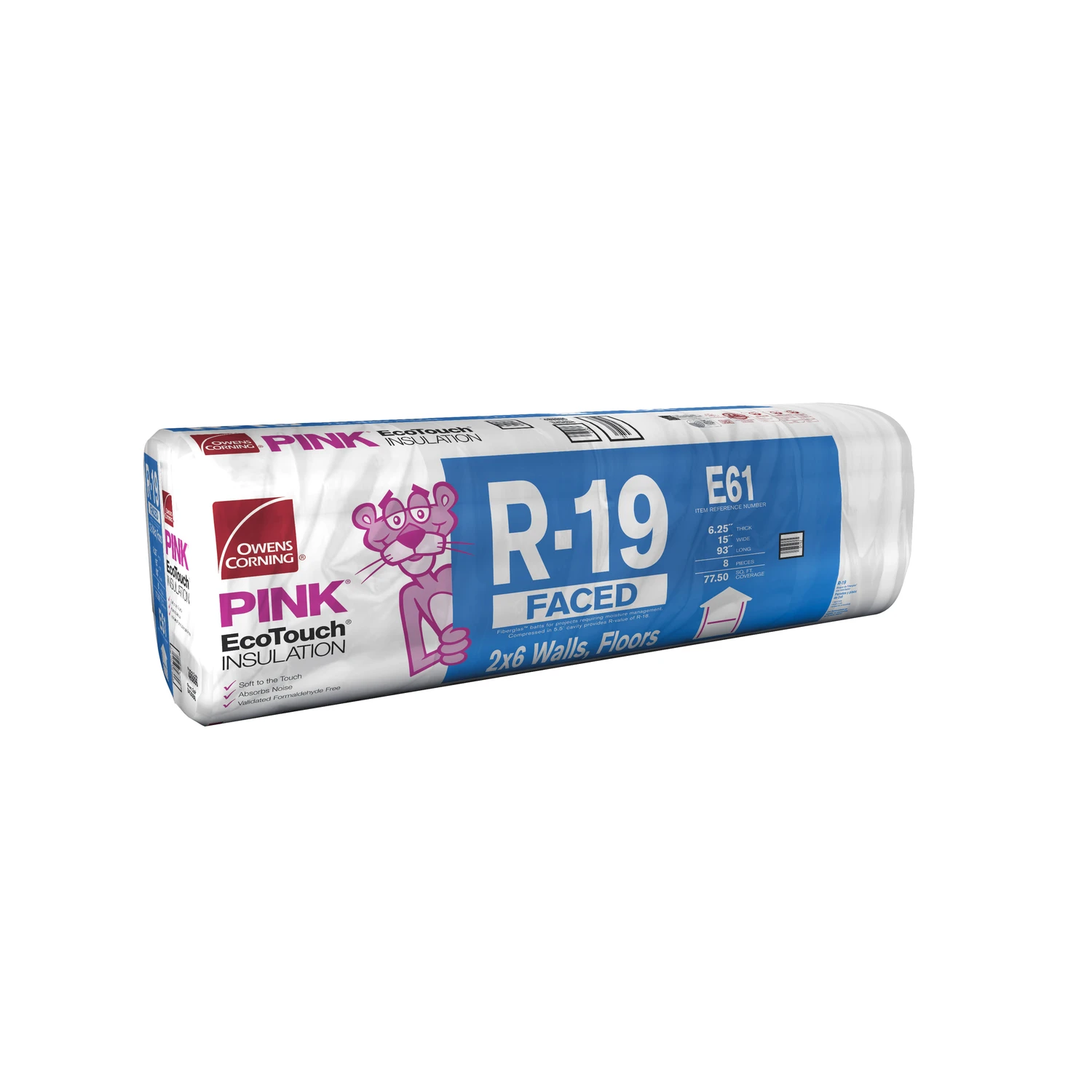 Knauf Insulation B09E R19K Building Insulation, 94 in L, 15 in W, R19 R-Value, Fiberglass, Brown