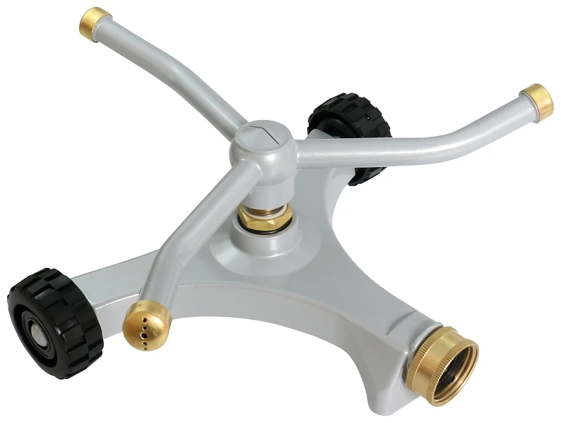 Ym133a Metal Swivel Lawn Sprinkler, Round, Zinc Construction