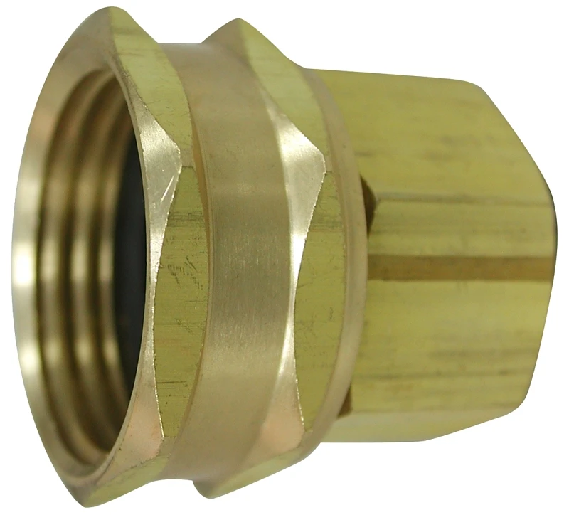 Pmb-059lfbc Brass Hose Adapter, 3/4 X 1/2 In, Fht X Fip