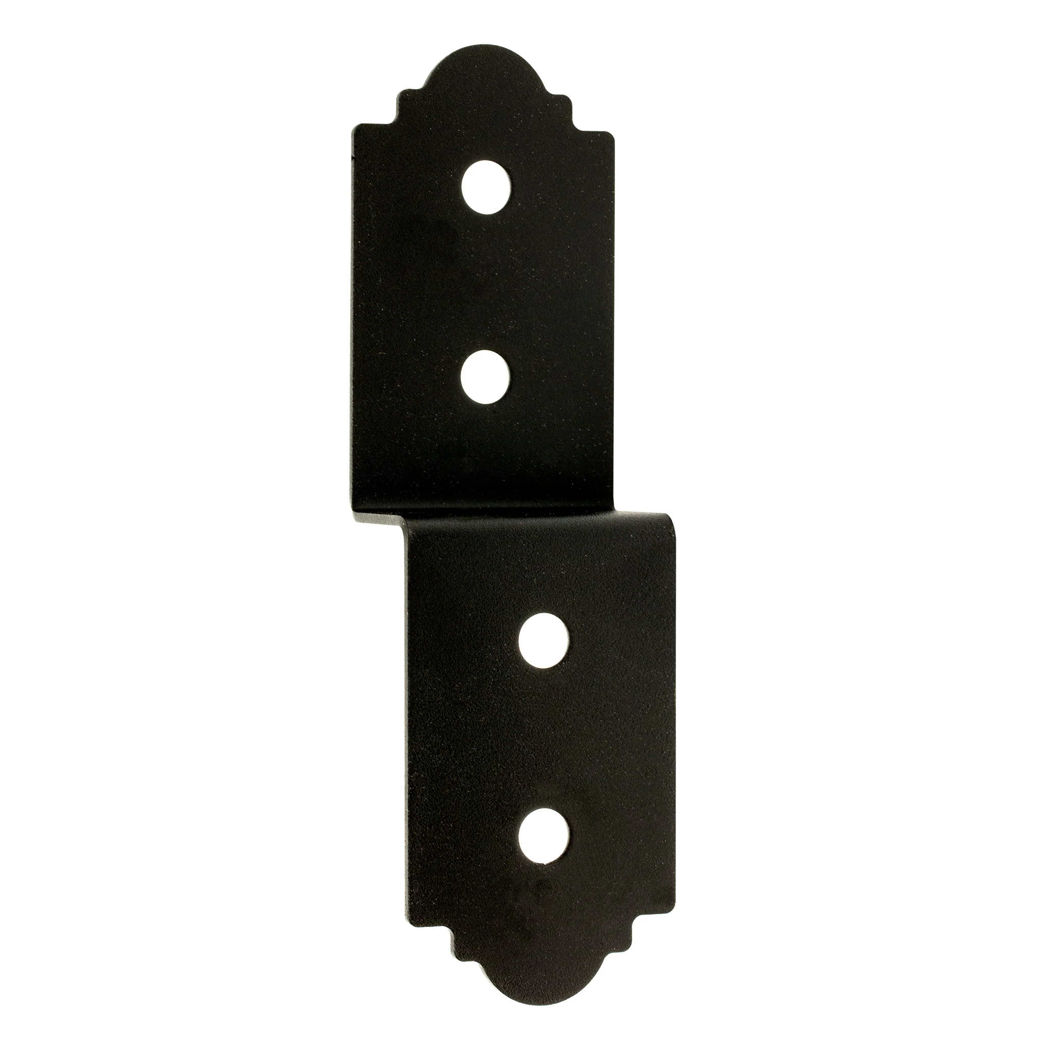Outdoor Accents Z-MAX Galvanized Steel Black Powder-Coat Deck Joist Tie for 4x Post Rough