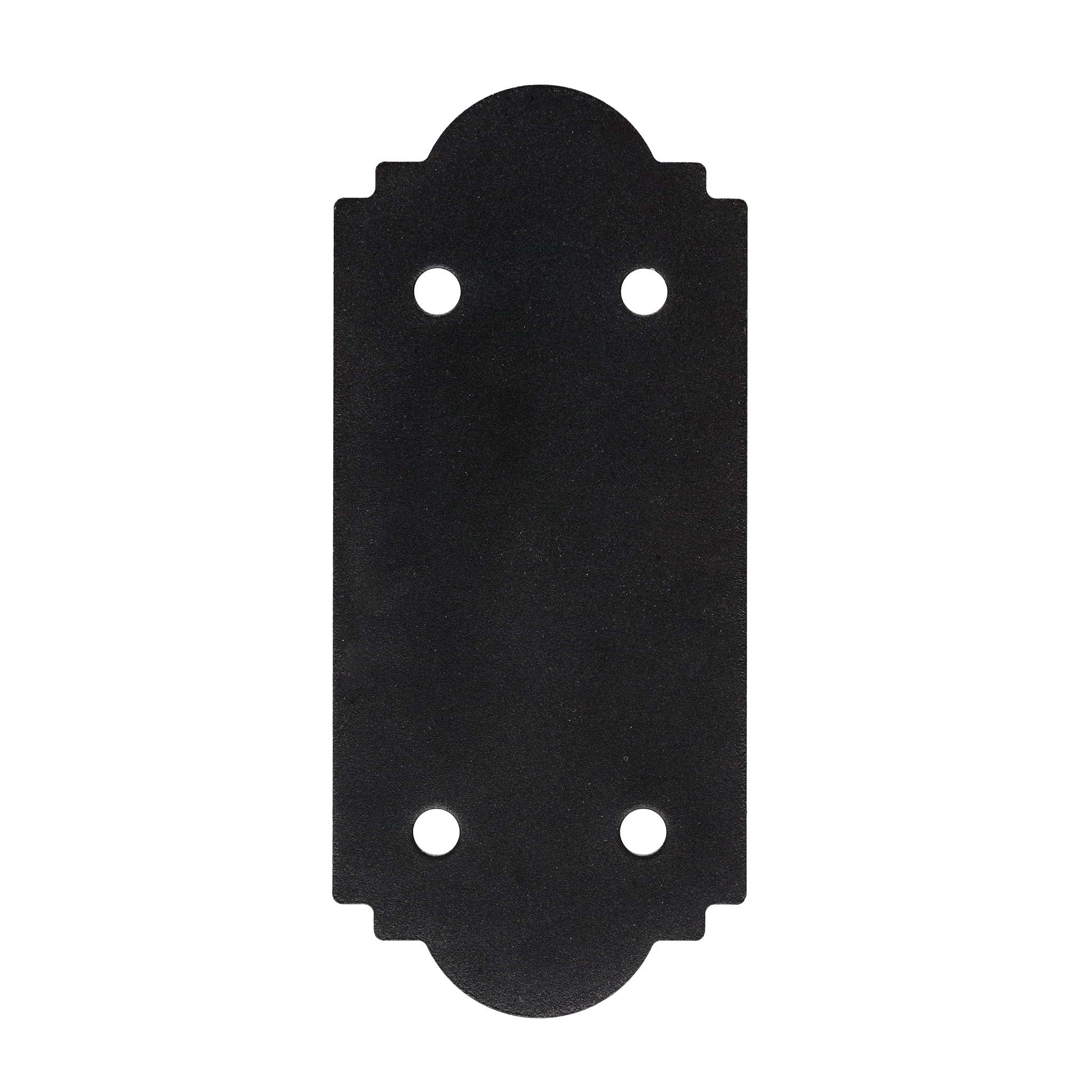 Outdoor Accents Mission Collection 5 In. X 11-1/4 In. Zmax Black Powder-coated Strap For 6x Lumber