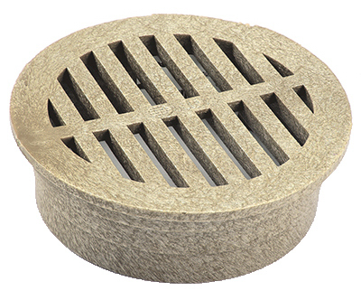 4" Round Grate, Sand