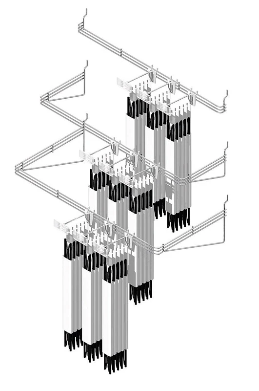 Southern Imperial 1.25 in. H x 5 in. W x 33 in. L Silver Organizer Rack