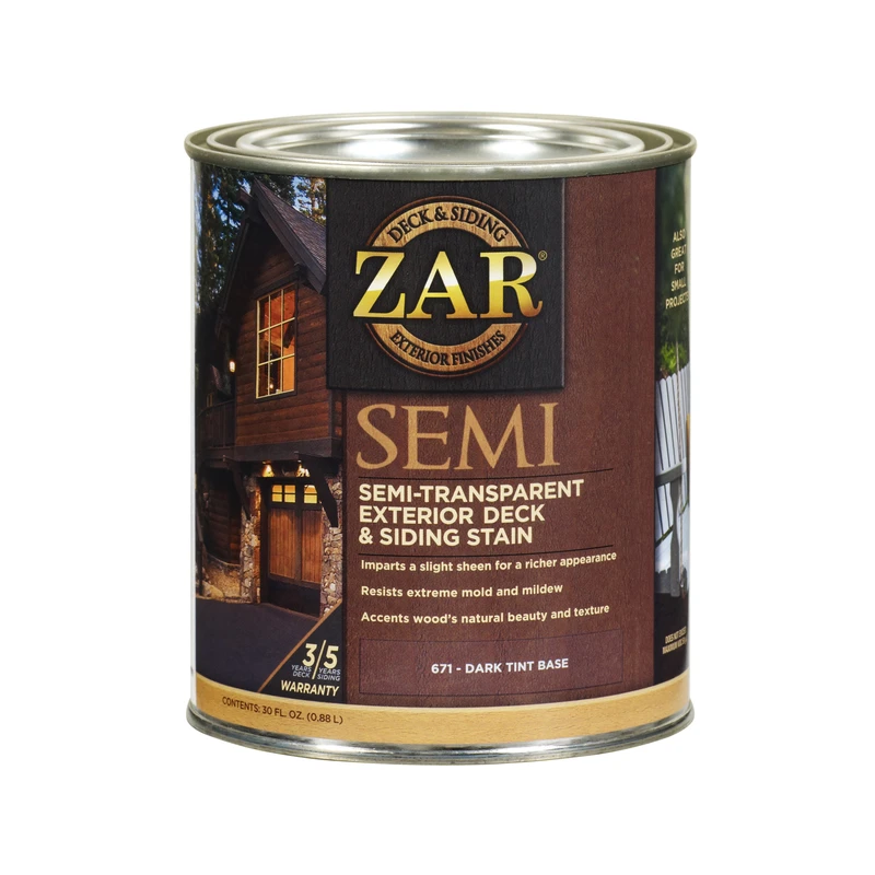 UGL ZAR Semi-Transparent Tintable Clear Deep Base Deck and Siding Stain ...