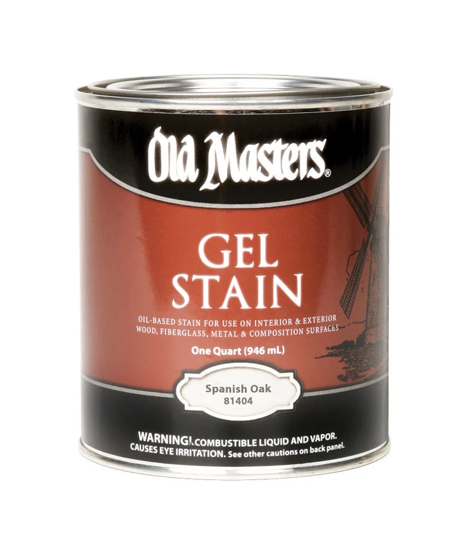 Old Masters Semi-Transparent Spanish Oak Oil-Based Gel Stain 1 qt.