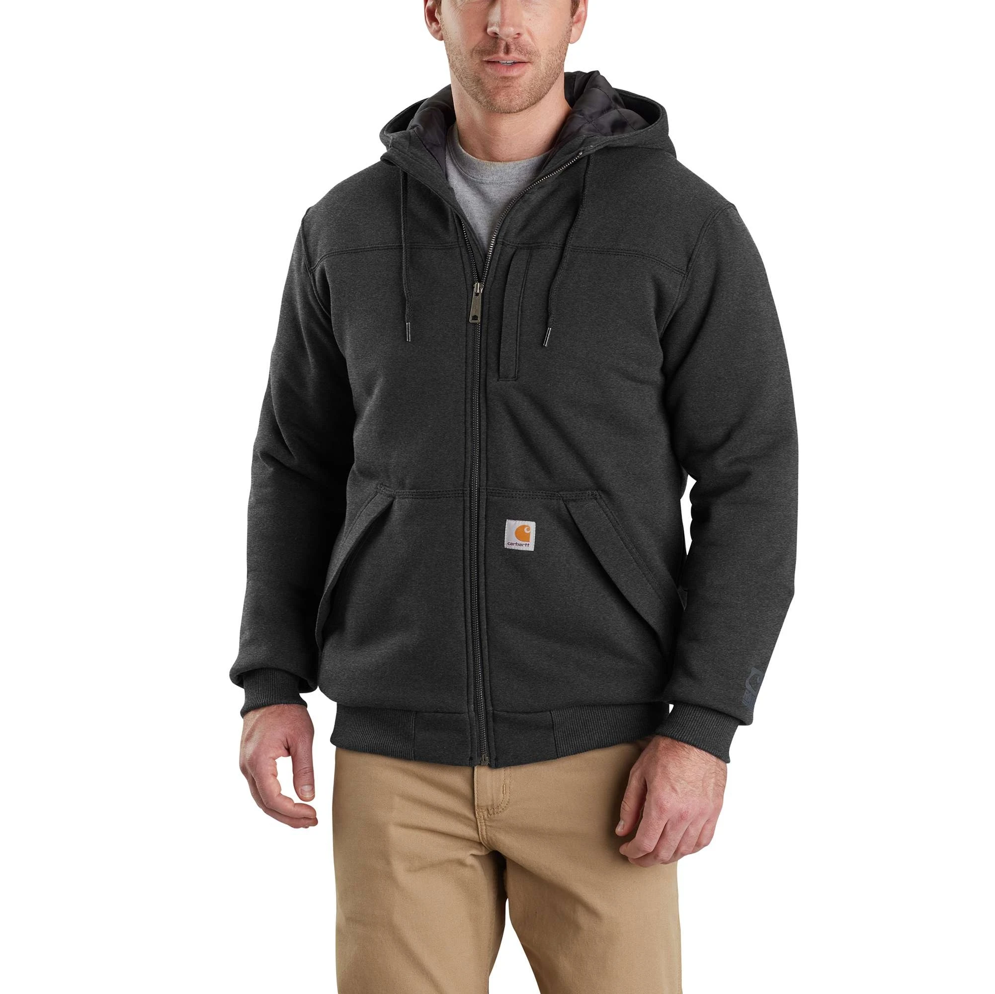 Rain Defender® Relaxed Fit Midweight Quilt-Lined Full-Zip Sweatshirt