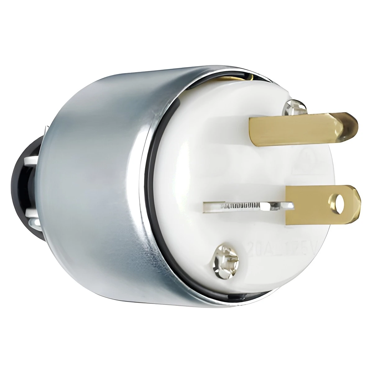 Pass & Seymour 20A White Armored Plug