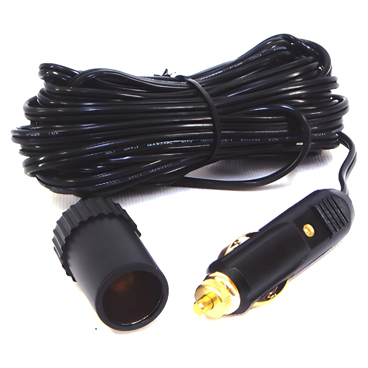 US Hardware RV-483B Extension Cord, 25 ft L, Male Plug, Female, Black Jacket