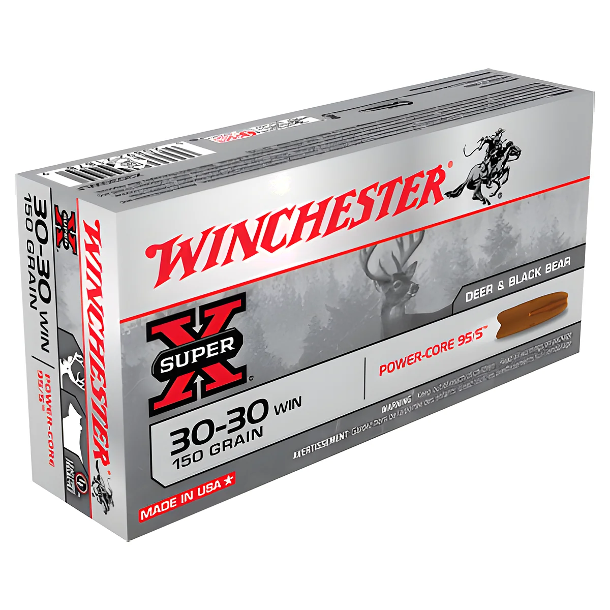 Super-x Power Core 95/5 .30-30 Winchester Rifle Ammunition - 20 Rounds