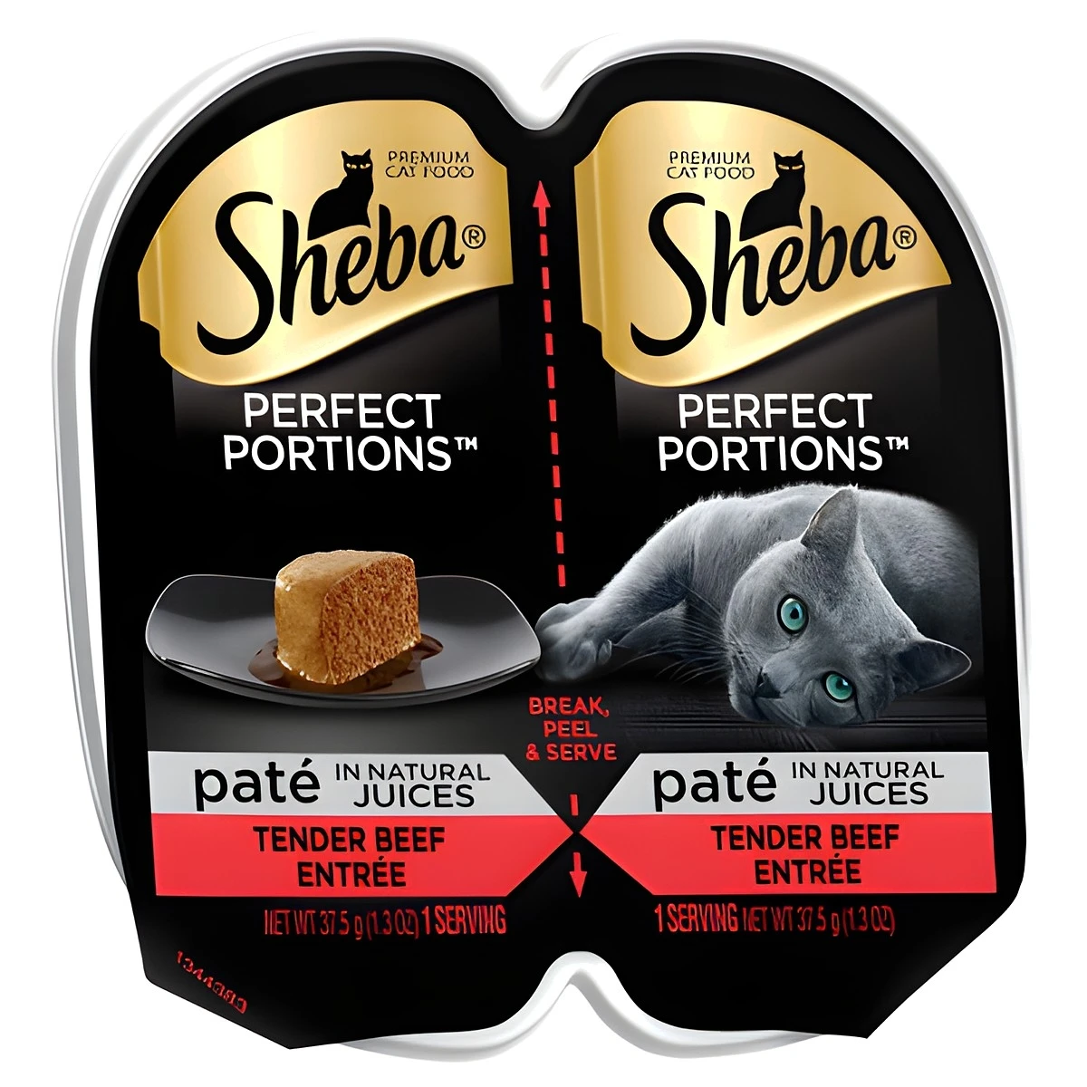 Perfect Portions Pate 2.6 Oz. Tender Beef Wet Cat Food For Adults