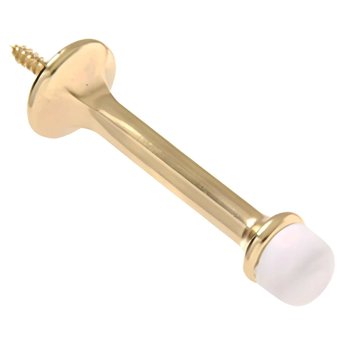 Brass Plated Rigid Door Stops - Standard Hillman Model 852337, 3 In.