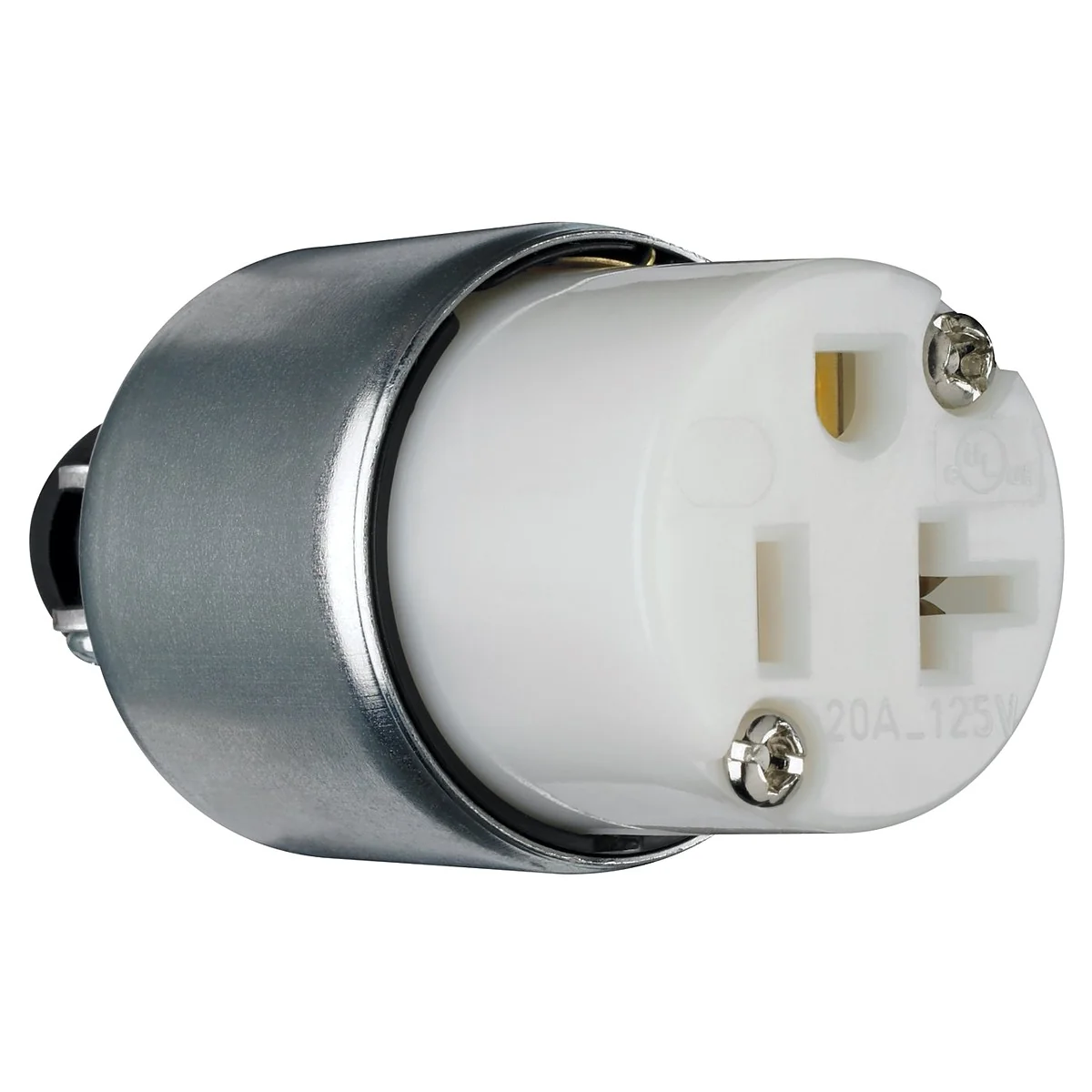 Pass & Seymour 20A White Armored Connector