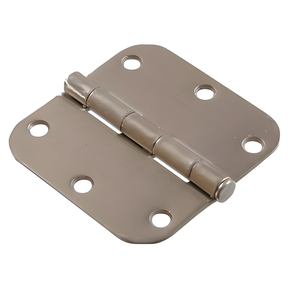 852600 3.5" Satin Nickel Round Corner Full Mortise Hinge - Single Item