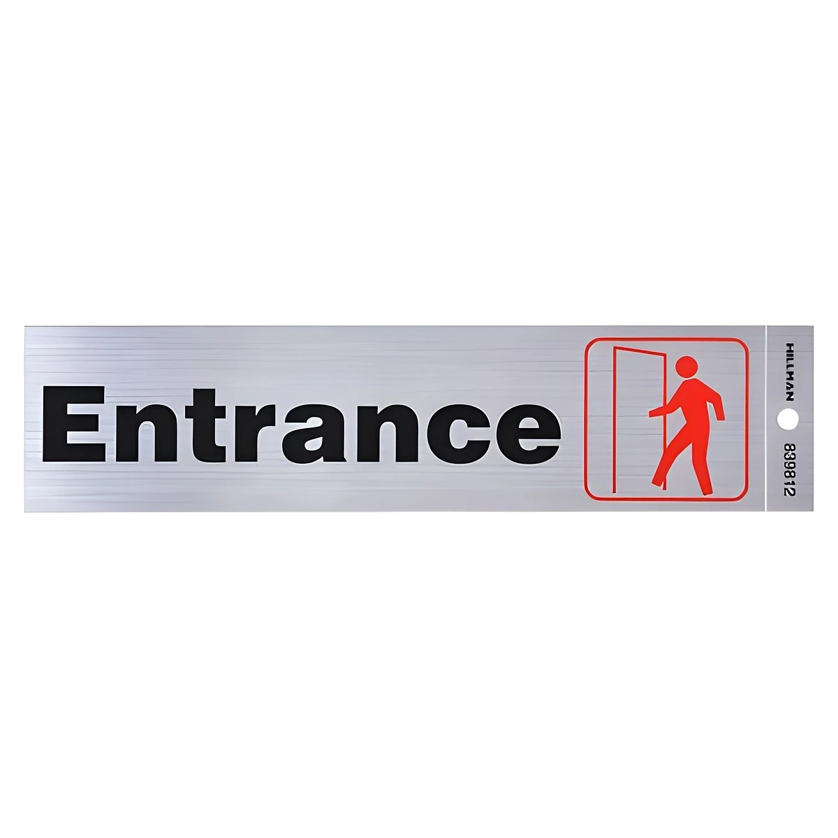 2-inch By 8-inch Entrance Self-adhesive Sign - Flexible Mylar