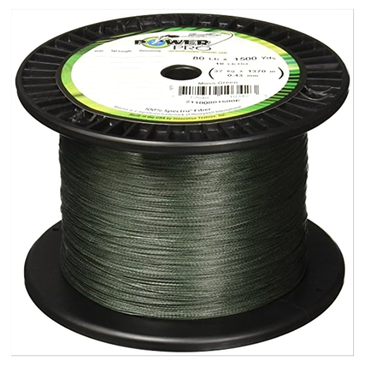 Power Pro 1253-0008 Fishing Line, Braided Spectra, 30 Lb, 150 Yd, Green