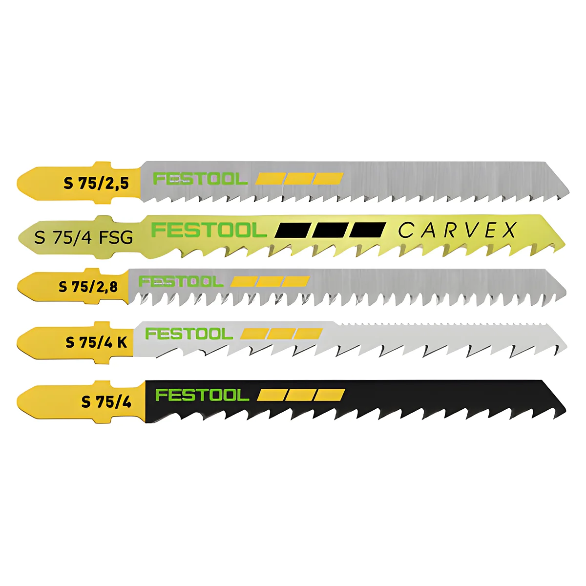 25 Piece Jigsaw Blade Set Sts-sort/25 W For Precision Cutting