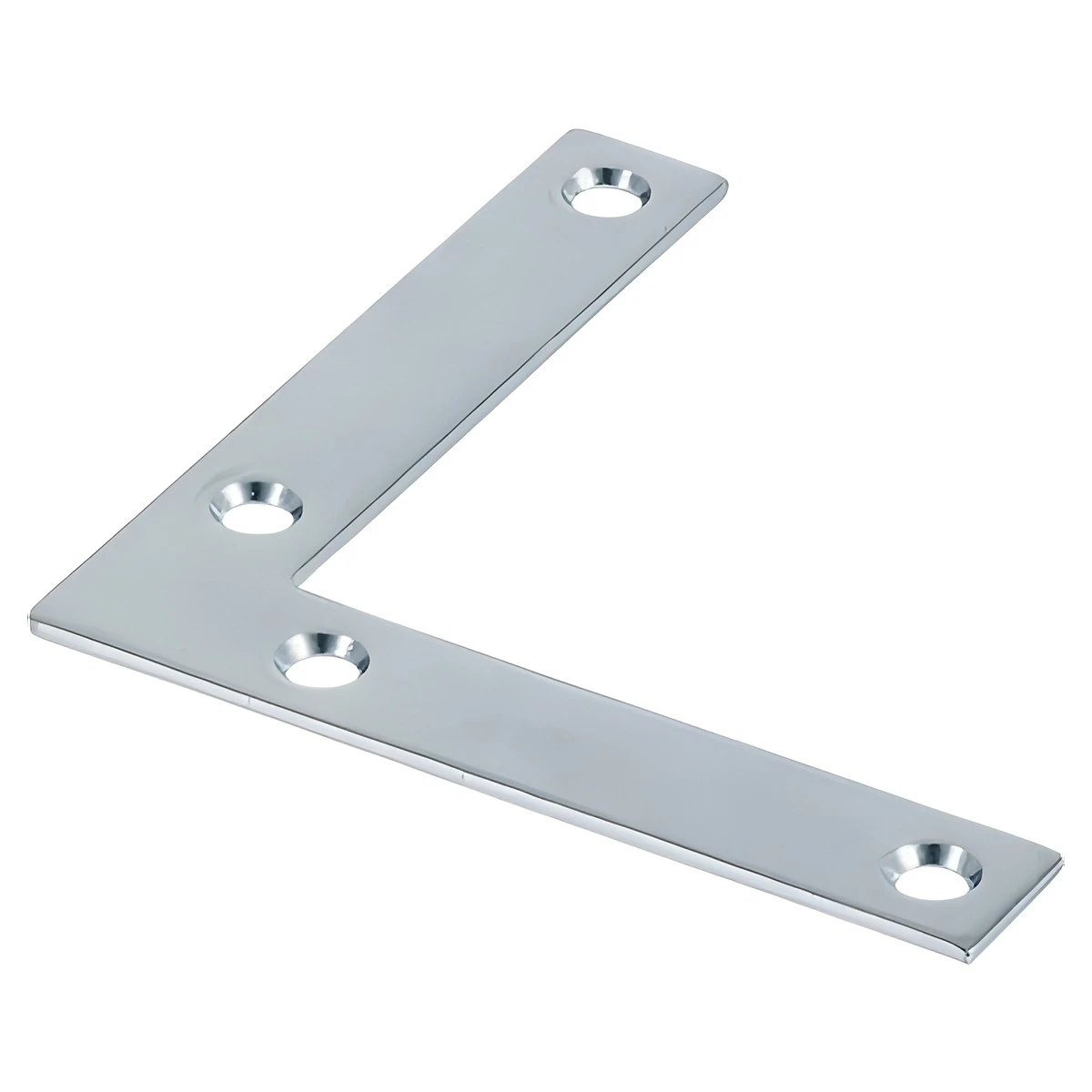 3-1/2" X 5/8" Zinc Plated Flat Corner Iron Mending Plates - Model 851088