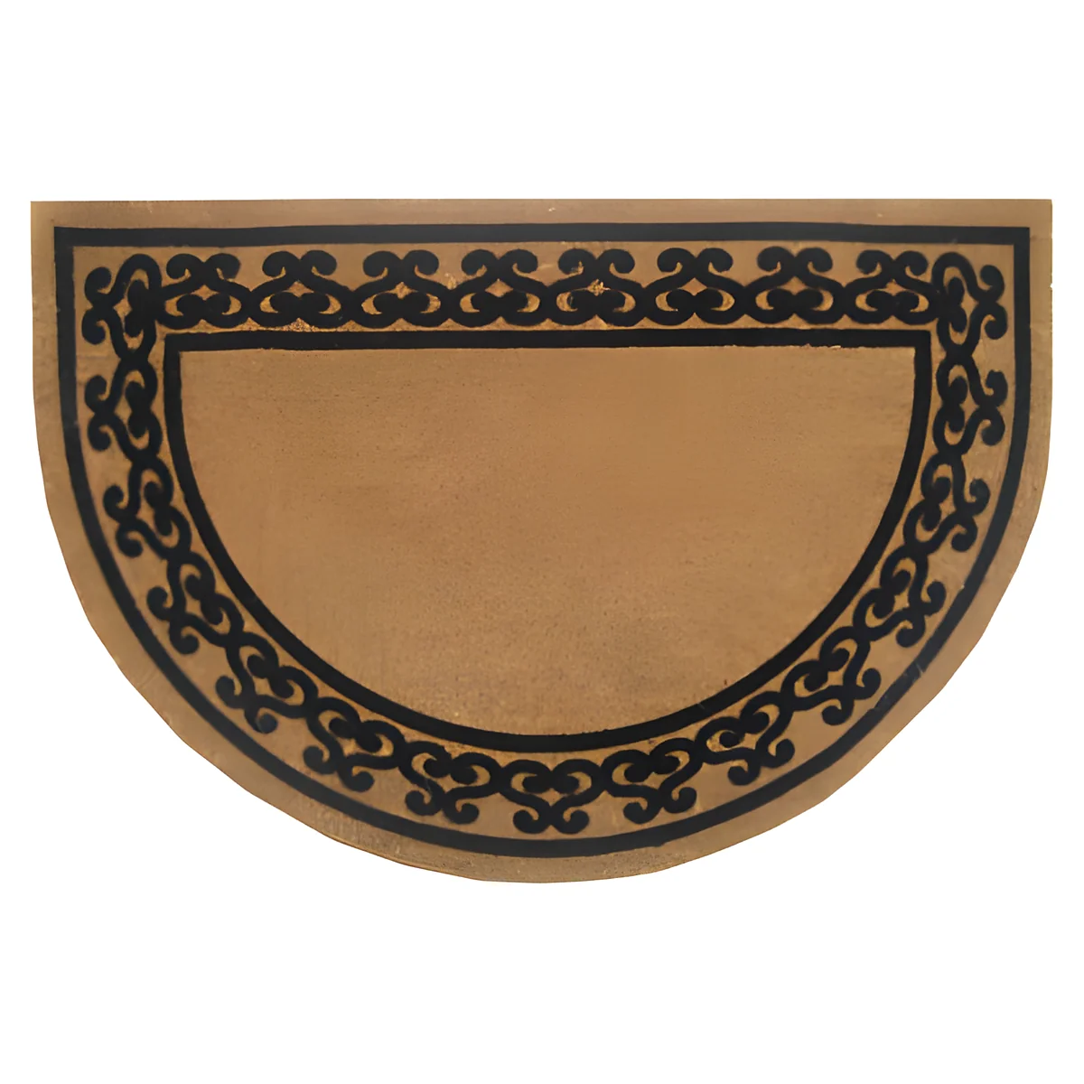 Half-round Coir Doormat, 24 X 36 Inches, Durable And Stylish Entryway Mat