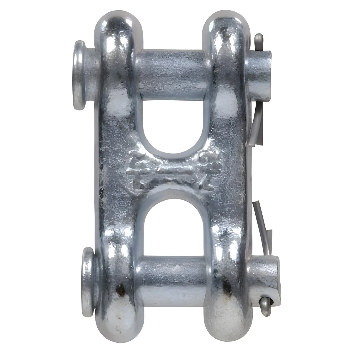 Hardware Essentials Double Clevis Link Hot-dipped Galvanized 3/8 Inch
