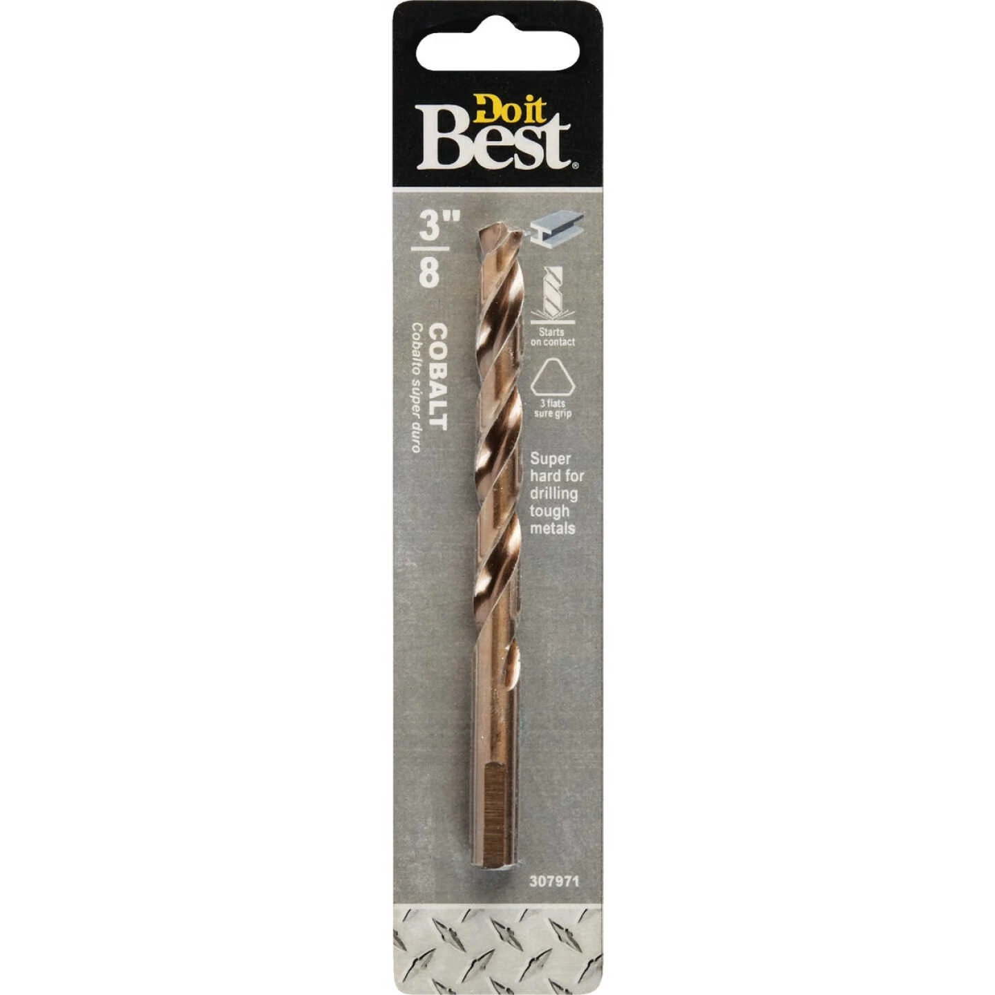 3/8 Inch Cobalt Drill Bit, Model 250701db, 5 Inch Length